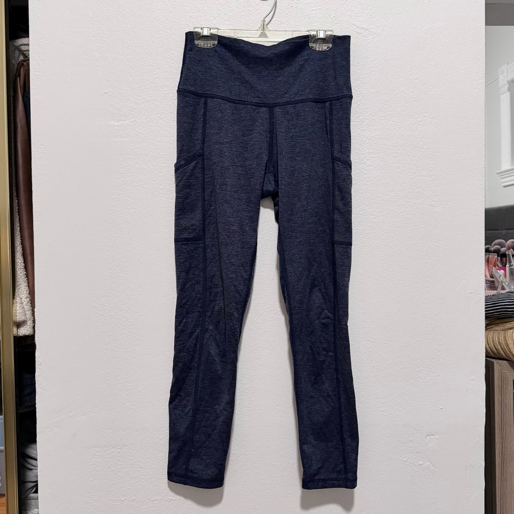 Aerie Play Heather Blue Leggings, Size M, EUC